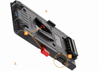 HEDBOX UNIX-FX9 V-Mount Adapter Power Plate