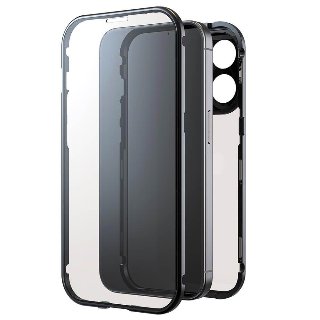 BLACK ROCK Phone Case 360° Glass Transp/Black
