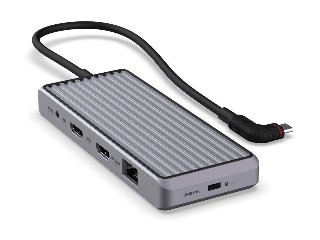 10 Port Dual Screen Hub 4K 100W GreyUSB-C 3.2 Gen 2 (3.1 Gen 2)