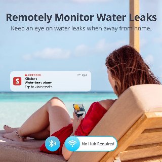 SwitchBot Water Leak Detector with Sensor Cable