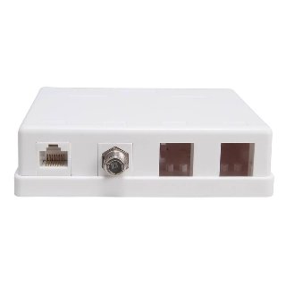 Triax Outlet box Keystone CAT6 UTP CAT6 UTP 4 ports