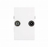 Triax Wall Outlet FM/TV TD 263E White
