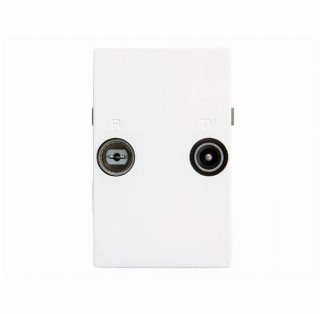 Triax Wall Outlet FM/TV TD 263E White