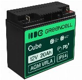 Green Cell AGM10 AGM 12V/20Ah Gel Deep Cycle - UPS-batteri