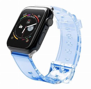 Hurtel Strap Light Replacement Band Strap for Watch 6 / 5 / 4 / 3 / 2 / SE (40mm / 38mm) Blue