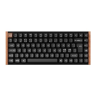 Keychron K2 HE SE QMK Wood Kablet og trådløs Gateron Double-Rail Magnetic Nebula Nordisk - 2.4 GHz - QWERTY Nordisk