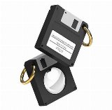 Elago Floppy Disc Case for AirTag Black