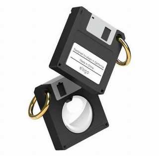 Elago Floppy Disc Case for AirTag Black