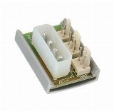 InLine PC Fan Multi Power Port Adapter Molex 5.25" to x 2 Fan Power