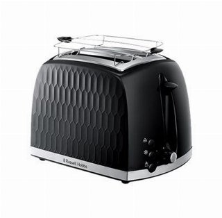 Russell Hobbs Brødrister Honeycomb Black 2 Slice