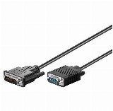 VGA-Kabel2m DVI-I VGA Sort