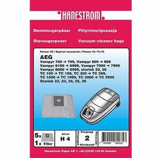 hanestroem Vacuum Cleaner Bags AEG 700