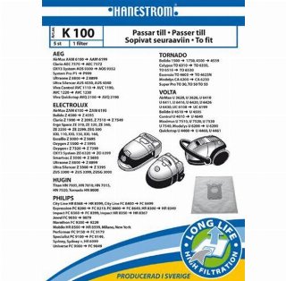 hanestroem Vacuum Cleaner Bags K100