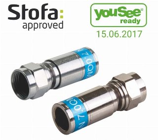 Triax F-kompressions connector CX3 7.0 QM
