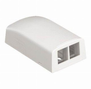 PANDUIT Vægboks netkey 2 port hvid