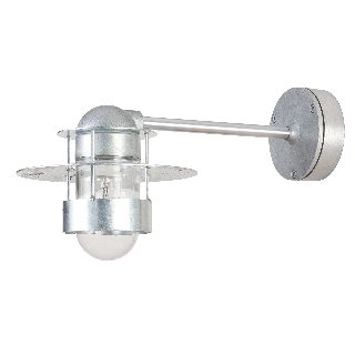 Louis Poulsen Albertslund væg 100W E27 galvaniseret lang arm