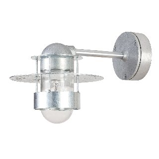 Louis Poulsen Albertslund væg 100W E27 galvaniseret kort arm