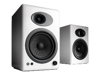 Audioengine A5+, 2.0 kanaler, Ledningsført, 50 W, 50 - 22000 Hz, Hvid
