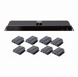 IC INTRACOM techly HDMI 1x8 Extender Splitter over CAT6/6a/7 50m with IR pass-back - Video/audio/infrarød forlænger