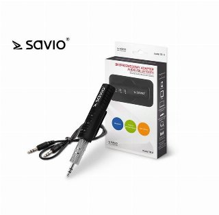Savio Lyd Transmiter (3,5mm/Bluetooth) Sort
