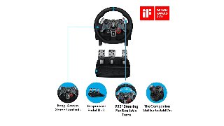 Logitech G29 Driving Force Racing Wheel (PS5 / PS4 / PS3 / PC) - Wired Steering wheel & Pedal set
