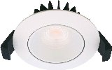 Nordtronic Velia Low Profile indbygningsspot rund 5,5W LED 3000K, mat hvid