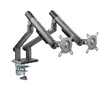 Alterzone Arm Duo dobbelt monitorarm i aluminium, grå