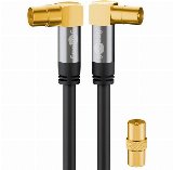 Pro TV antenna cable (135 dB) 4x shielded 2 m