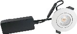 Nordtronic Low ECO indbygningsspot rund 6W 3000K, mat hvid