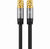Pro SAT antenna cable (135 dB) 4x shielded 10 m bla