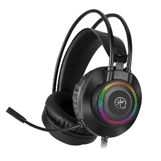 Freaks & Geeks PCP-400 Headset med LED Mikrofon - Stereo, 50mm, 20Hz-20KHz (Kompatibel med PC/PS4/PS5/Xbox One)