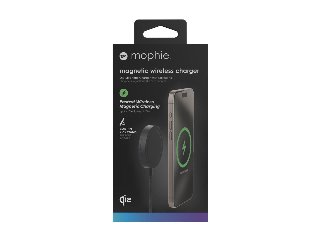 Qi2 Magnetic Charger With Kickstand1m Sort - Trådløs opladningspude
