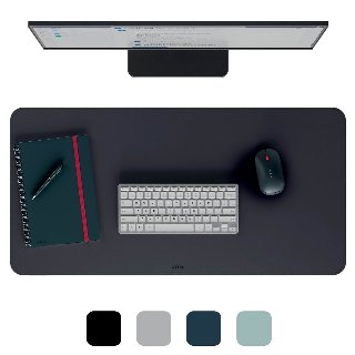 Leitz  stort skriveunderlag, sort - Skrivemåtte - 80 x 40 cm