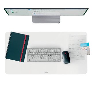 Leitz  stort transparent skriveunderlag - Skrivemåtte - large - 70 x 36 cm - rektangulær