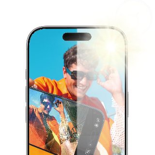 PanzerGlass Anti-Reflective Armor Screen Protector iPhone 17 | iPhone 16 Pro w. EasyAligner - Skærmbeskytter - glas