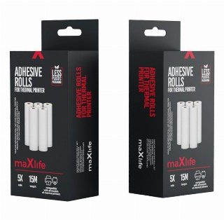 Maxlife 5x3m Sticker Rolls for Thermal Bluetooth Printer