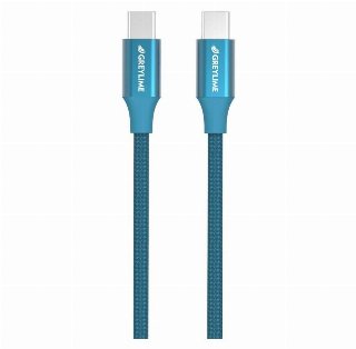 GreyLime Braided USB-C to USB-C 60W Cable Blue 2 m