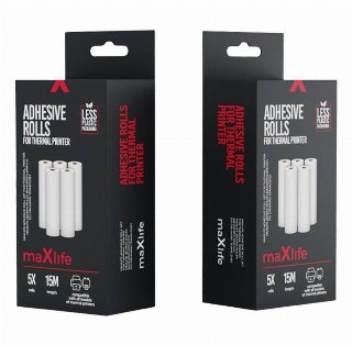 Maxlife 5x3m Paper Rolls for Bluetooth Thermal Printer