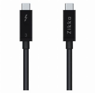 Zikko 0.5m 100W / 40Gb 8k USB-C Cable Black