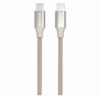 GreyLime Braided USB-C to USB-C 60W Cable Beige 2 m