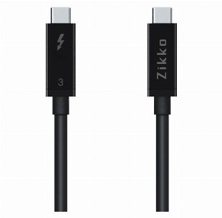 Zikko 0.8m 100W / 20Gb 8K USB-C Cable 0.8m Black