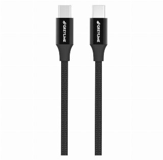 GreyLime Braided USB-C to USB-C 60W Cable Black 2 m