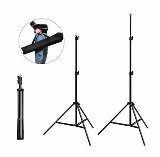 Puluz Photo studio background support  2x2m + Backdrops 3 pcs PKT5204