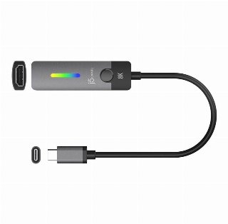 JCA157-N USB-C to HDMI 2.1 8K Adapter0.1m USB-C HDMI Grå, Sort