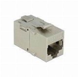 DeLOCK Keystone Module RJ45 jack > RJ45 jack Cat.6A Metal - LAN-kabeksikkerhedslåsesæt