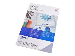 GBC Indbindingsomslag  Super HiClear A4 200 micron Glasklar - PVC-indbindingsomslag