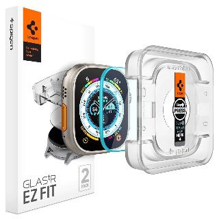 Spigen Glass tR EZ Fit 2 Pack - Skærmbeskytter