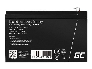 Green Cell AGM04 - 12V 7Ah VRLA Battery