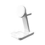 Snap+ 3-in-1 Wireless Charge Stand Qi2Hvid - Trådløs opladningsstander
