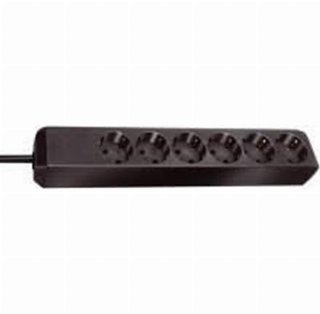 Brennenstuhl Eco-Line 6 AC outlets Black